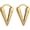 Gold, variant on Men Women Bike Punk Silver Stainless Steel Triangle Dangle Hoop Earrings