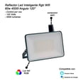 thumbnail image 4 of Reflector Led Inteligente Rgb Wifi 60w 4500l Angulo 120 Negro Blanco Frío, 4 of 4