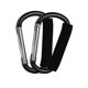 thumbnail image 1 of Ganchos para cochecito de bebé, 2 piezas Ganchos para cochecito con mosquetón Organizador para colgar bolsos, bolsas de pañales, bolsas de compras. El clip se adapta a sistemas de viaje individuales/gemelos, asientos de automóvil y corredores (negro, 71 x 135 mm). Sailing Electrónica, 1 of 5