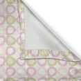 thumbnail image 6 of Ambesonne Retro Valance & Curtain, Pastel Tones Circular Motif, 55"x30", Sage Green Pale Pink, 6 of 7