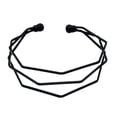thumbnail image 2 of Brazalete abierto Yinane de acero inoxidable negro, 2 of 6