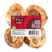 Ol' Roy Natural 1" Marrow Bone Slices, Naturally Smoked, 4 Pack