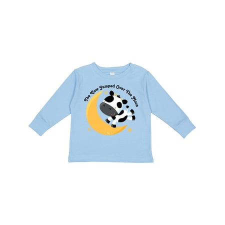 

Inktastic Cow Jumped over the Moon Boys or Girls Long Sleeve Toddler T-Shirt