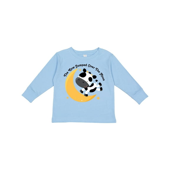 Inktastic Cow Jumped over the Moon Boys or Girls Long Sleeve Toddler T-Shirt