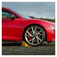 thumbnail image 4 of Car Tyre Slip Stopper Anti Slip Yellow Triangular Wheel Stopper Portable Car Ramps With Grooves RV Accessories Tire Support Pad ,Easy Operate, 4 of 6
