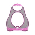 thumbnail image 4 of Oyolan Womens Shiny Patent Leather Halter Bra Backless Cut Out Design For Party Clubbing Pink S, 4 of 5