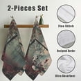 thumbnail image 3 of Nawy Autumn Forest Tree Mystic Foggy Orange Leaves Kitchen Towels 2-Piece Set 27.5*16in for Kitchen Bathroom Shower 27.5*16in, 3 of 6