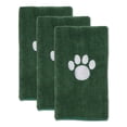 thumbnail image 2 of Bone Dry Pet Grooming Towel, Absorbent Microfiber Drying Set, 15x30", Hunter, 3 Count, 2 of 3