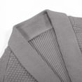 thumbnail image 6 of WELOIJEVBE Mens Sweaters Mens Shawl Collar Cardigan Sweaters Knit Textured Sweater Button Down Cardigans, 6 of 8