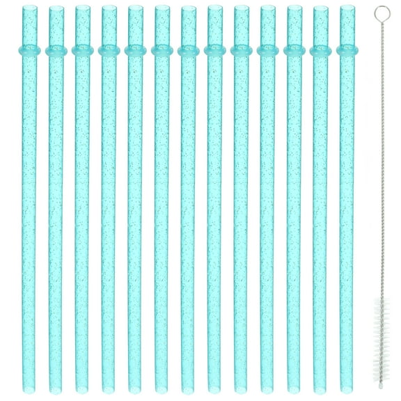 25 Pcs Household Straws Party Colored Reusable Water Bottle Green