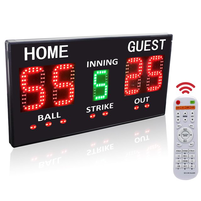 Marcador inalámbrico recargable LED para béisbol YZ con control remoto