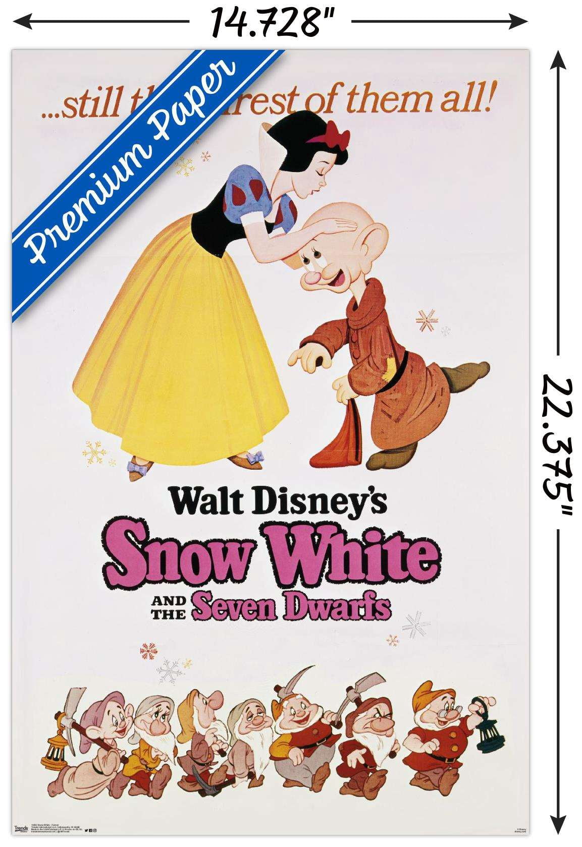 Disney Snow White and the Seven Dwarfs - Still the Fairest One Sheet Wall Poster, 14.725" x 22.375"