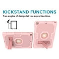 thumbnail image 4 of Dteck Case for Apple iPad 8th Generation 10.2-inch (2020),Shockproof Armor Rugged Rubber Hybrid Hard PC Protective Stand iPad 7th Gen 10.2" 2019 Cover (Without Screen Protector),Rosegold+Rosegold, 4 of 6