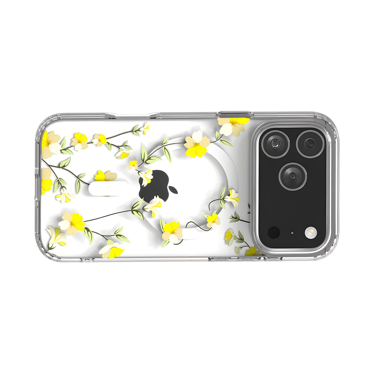 Flower Design Case for iPhone 17 Pro Max - Yellow