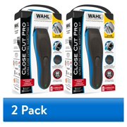 (2 pack) Wahl Close Cut Pro Rechargeable Hair Clipper with 3x Closer Cutting , Black-Blue 3028787