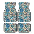 thumbnail image 1 of Fotbe Vintage Floral Butterflies Juego de 4 Tapetes para Auto con Estampado – Alfombrillas de Goma Reforzada, Diseño Antideslizante, Protección para Todo el Año – Vehículos, Autos, Camionetas y SUVs, 1 of 7
