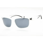 Polaroid Core Grey Mirror Rectangular Men's Sunglasses PLD 2121/S MNG/EX 58