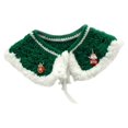 thumbnail image 3 of Adjustable Crochet Bib Collar for Cats, Handmade Knit Christmas Scarf Bandana Pet Accessories, 3 of 4