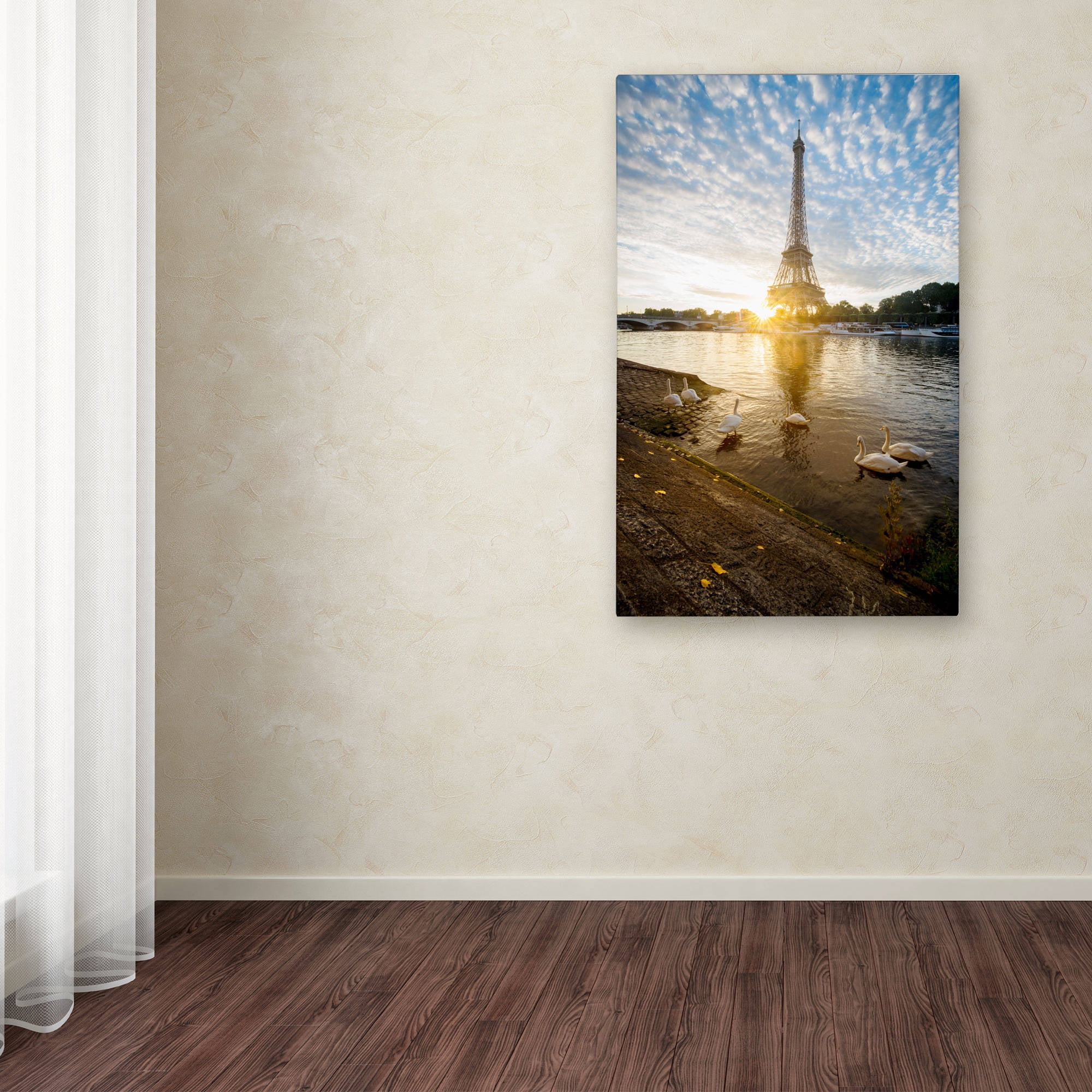 Trademark Fine Art "Wake up Paris" Canvas Art by Mathieu Rivrin