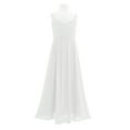 thumbnail image 5 of renvena Big Girls Bridesmaid Chiffon Pleated Wedding Sleeveless Princess Pageant Party Dress, 5 of 7
