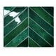 thumbnail image 2 of Alwayspon 10 láminas de vinilo 3D adhesivas para azulejos de pared para cocina y baño, 11,4 x 9 pulgadas, verde oscuro, 2 of 7