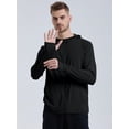 thumbnail image 4 of TRYSIL Men's UPF 50+ Sun Protection Hoodie Jacket Athletic Lightweight Full-Zip Long Sleeve Fishing Workout, 4 of 9