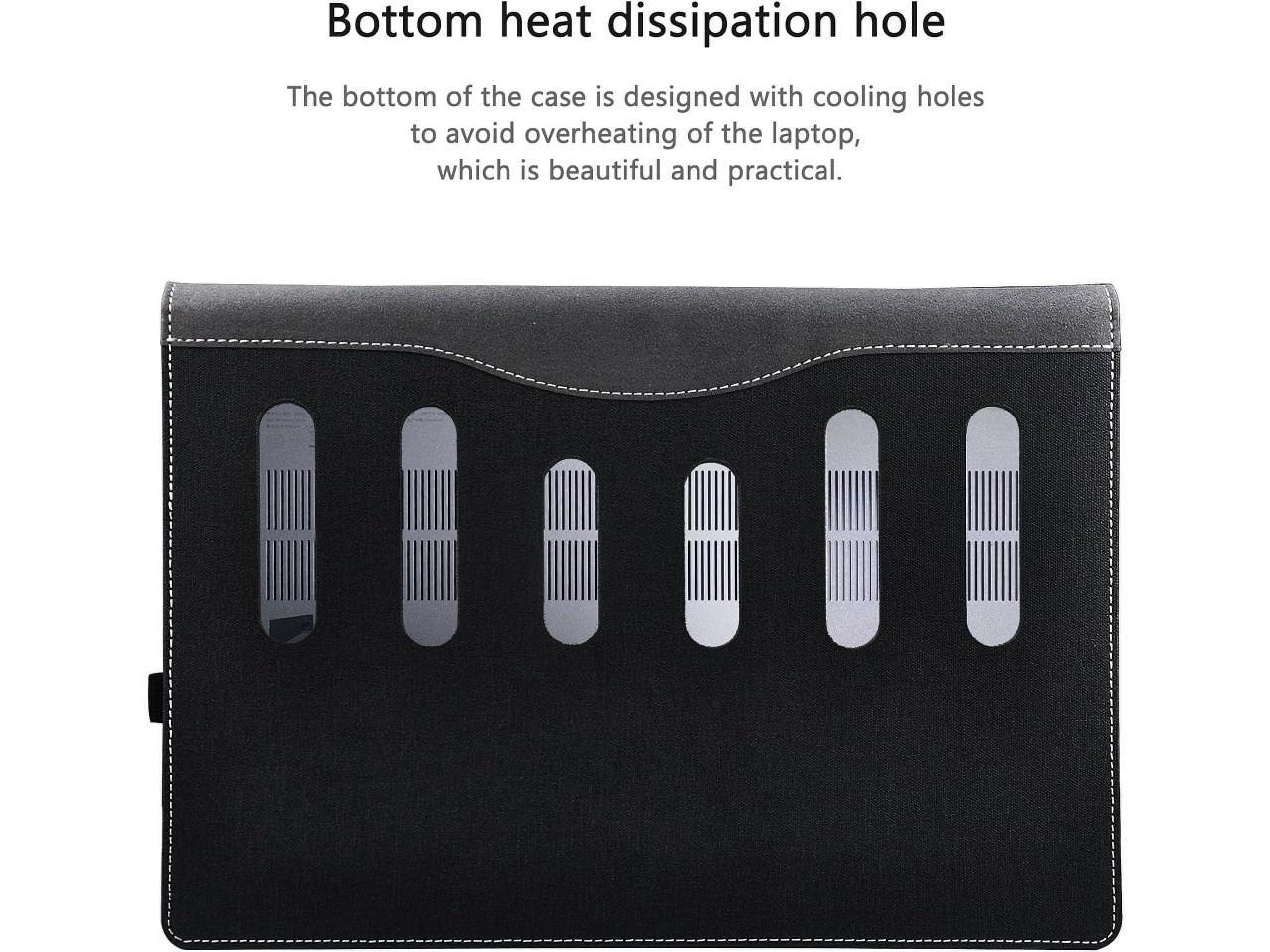 Laptop Cover Case for 15.3 inch Lenovo IdeaPad Slim 5 15IRH9 15IRU9, Detachable PU Leather Protective Sleeve Bag Accessories with Pencil Holder