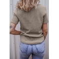 thumbnail image 3 of FOLUNSI Tee-Shirt Col en V Doux Kaki : Polyvalent et Confortable!, 3 of 8