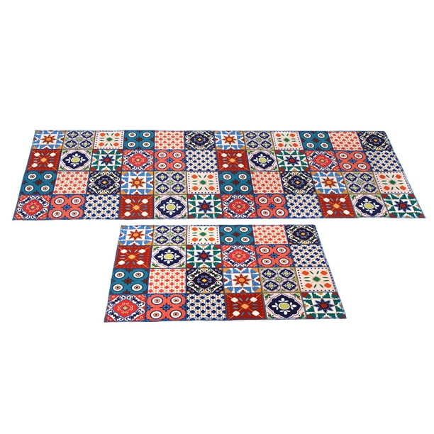 2PCS NonSlip Kitchen Floor Carpet Runner Rug Mat for HighTraffic