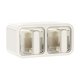 thumbnail image 1 of Cajón De Especias Colgado En Pared, Mueble De Cocina, Transparente, Con Tazón, Aplicable Horizontal Y Vertical, Organizador De Espacios Cálidos, Para Cocina Moderna, Metal, 2 Niveles, Para, 1 of 8