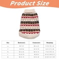 thumbnail image 3 of Dog Sweater, Warm Dog Sweaters for Dogs, Soft Puppy Sweater with Harness Hole Thermal Pet Winter Clothes Doggy Pullover Jumper for Dogs, Fair Isle Knit Pet Apparel, 3 of 9