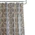 thumbnail image 3 of Bath Bliss Abstract Design PEVA Shower Curtain in Black & White, 3 of 4