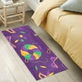 thumbnail image 5 of Coolnut Mardi Gras Carnival Bathroom Rugs Bath Mat 39 x 20 Inch Non-Slip Extra Soft and Absorbent Shaggy Bath Carpet for Tub, Shower, Bathroom Home Decor Gifts, 5 of 7