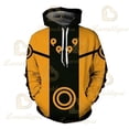 thumbnail image 1 of Kids Naruto Hoodie Kakashi Print Hatake Sasuke 3D Hooded Pullover Cosplay Harajuku Casual Tracksuit Cool Autumn Hoody TopsXL Adult (70-80kg) Gao Jinjia LED, 1 of 2
