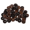 thumbnail image 4 of Botones de Madera Vintage 4 Agujeros 15mm 50 Piezas Sunnimix, 4 of 8