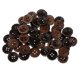 thumbnail image 1 of 50pcs Coffee 4 Agujeros Botones de para Coser en Ropa Decoración 15mm, 1 of 7