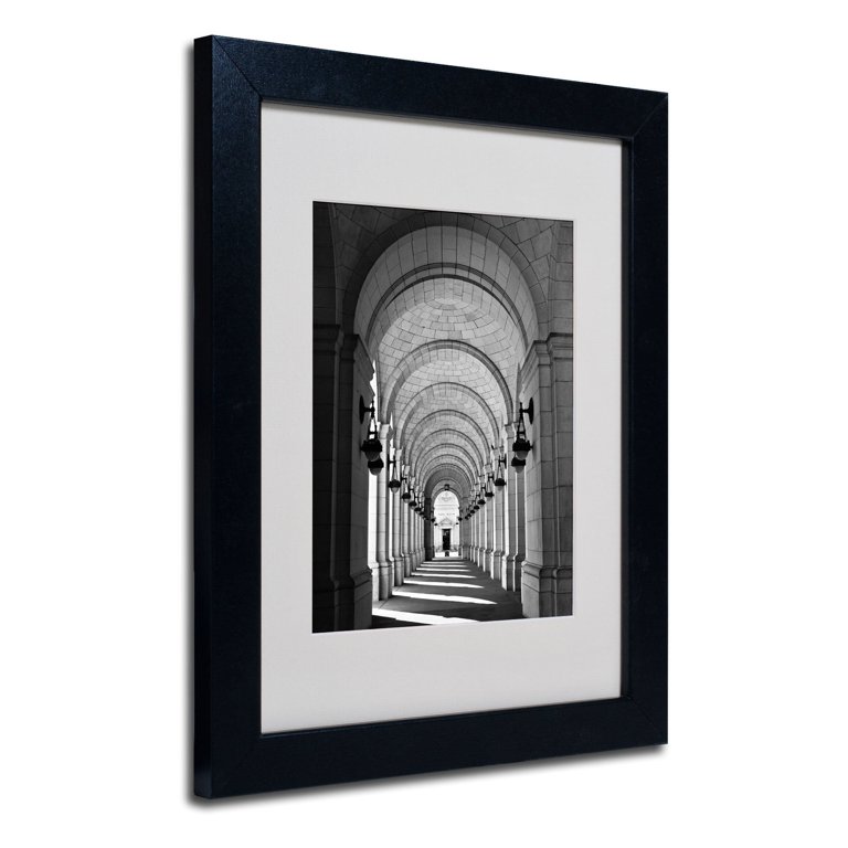 Trademark Fine Art Union Station III 16x20 Black Frame Art