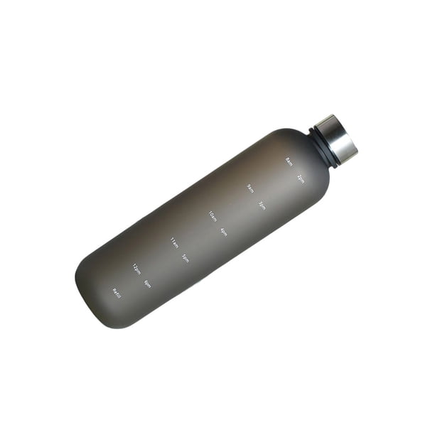 Greeniant Botella de agua de 1000ml, vaso portátil para exteriores, tapa de acero inoxidable, taza para beber, reutilizable, para estudiantes, escuela, Kits de desorden para acampar Negro Greeniant OD028155-03