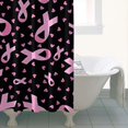 thumbnail image 4 of Pink Ribbon Breast Shower Curtain 36"x72" ,Bathroom Decorative Shower Curtains Set with 12 Hooks,Modern Waterproof Washable Shower Curtain, 4 of 6
