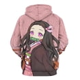 thumbnail image 3 of Kamado Nezuko Unisex Sweatshirts Loose Pullover Sweater Hooded Hoodie 3D Printing Jacket Winter Fall Clothes 2XL, 3 of 7