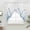 Blue, variant on Sage Green Spring Floral Swag Valances for Windows, Kitchen Window Curtains Over Sink, Watercolor Elegant Pastoral Flowers Window Treatment Curtains for Living Room/Bedroom 2 Panel Sets 36"x45"