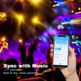thumbnail image 4 of Tira de luces LED phopollo Bluetooth 100 pies (30 m) 2x50 pies RGB, 4 of 6