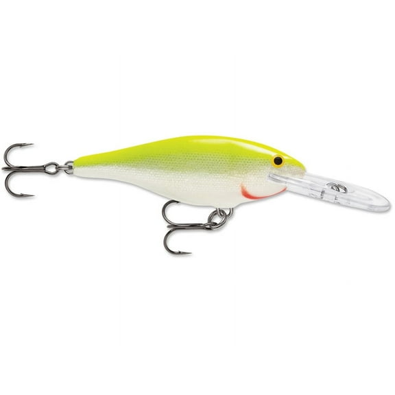 Rapala Shad Rap Crankbait 08 Silver Fluorescent Chartreuse