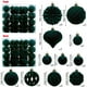 thumbnail image 3 of Seyotauo 48 Pcs Velvet Christmas Ball Ornaments,Flocked Christmas Tree Decorations,Xmas Tree Decor,Hanging Balls Ornaments with Loop,Decoration for Xmas,Holiday,Wedding,Home Decor,Multi-Shape, 3 of 8