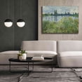 thumbnail image 6 of Epic Graffiti 'Banks Od The Seine, Vetheuil' by Claude Monet, Giclee Canvas Wall Art, 54"x40", 6 of 8