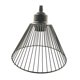 thumbnail image 5 of Jaula de alambre de hierro Yinane para lámpara jaula de metal hueca para bombillas rústica para cocina dormitorio cafetería y exterior Trapecio, 5 of 8