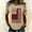 Beige, variant on Women's Vintage Celebration 250Th Anniversary Red Wine Casual T-Shirt Patriotic Shirts for Women