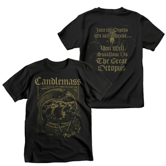 Candlemass Men's The Great Octopus T-Shirt Black 2X-Large | Officially Licensed Merchandise