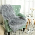thumbnail image 3 of TWINNIS Super Soft Shaggy Faux fur Area Carpet for Home Decor,3'x5',Gray, 3 of 7