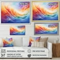 thumbnail image 4 of Designart "Dusk'S Melody I" Rainbow Floater Framed Wall Art Living Room, 4 of 5